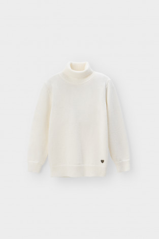 Джемпер для девочки, артикул: КВ 30147/ш, цвет: бежевый - 2 фото