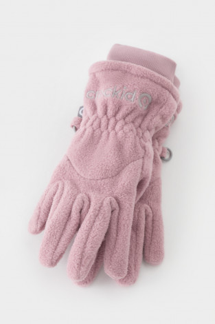 Перчатки для девочки, артикул: ФЛ 10001/25/48 ГР, цвет: розовый - 2 фото