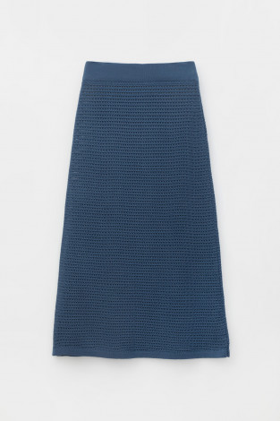 Юбки женские для мам, артикул: ЕВ 733, цвет: синий - 2 фото