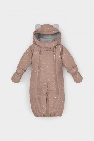 Комбинезоны утепленные для мальчика, артикул: ВК 60094/н/7 УЗГ, цвет: коричневый - 2 фото