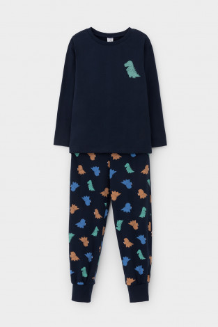 Пижама для мальчика, артикул: К 1606, цвет: темно-синий - 2 фото