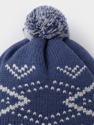 Шапка для мальчика, артикул: КВ 20404/ш, цвет: синий - 2 фото