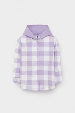 Рубашка для девочки, артикул: КР 302698-1, цвет: фиолетовый - 2 фото