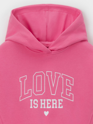 Худи для девочки, артикул: КР 302811-1, цвет: ярко-розовый - 2 фото
