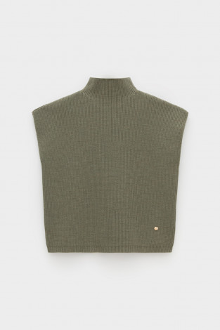 Жилеты женские для мам, артикул: ЕВ 30235/ш, цвет: хаки - 2 фото