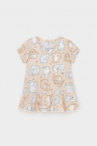 Блузка для девочки, артикул: КР 302745-1, цвет: бежевый - 2 фото