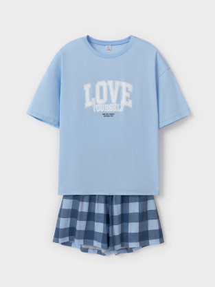 Комплекты для дома для мам, артикул: МП 20143, цвет: голубой - 2 фото