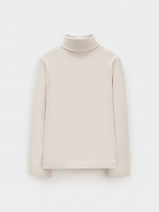 Водолазки для мальчика, артикул: КР 301477, цвет: бежевый - 2 фото