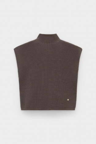 Жилеты женские для мам, артикул: ЕВ 30235/ш, цвет: коричневый - 2 фото