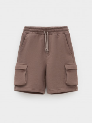 Шорты для мальчика, артикул: КР 400828, цвет: коричневый - 2 фото