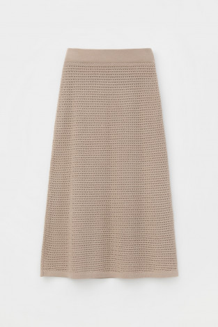 Юбки женские для мам, артикул: ЕВ 733, цвет: бежевый - 2 фото