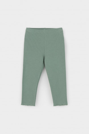 Лосины для девочки, артикул: КР 400769, цвет: зеленый - 2 фото