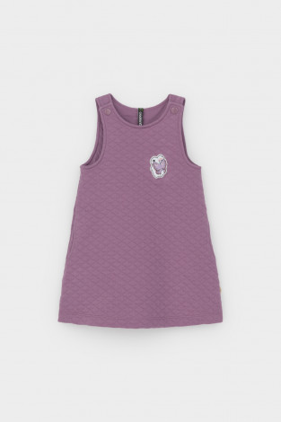 Сарафан для девочки, артикул: КР 5913, цвет: бордовый - 2 фото