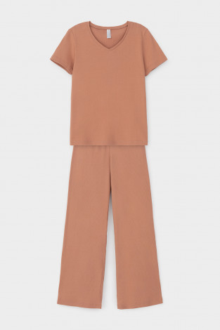 Комплекты для дома для мам, артикул: Е 20115, цвет: кофейный - 2 фото