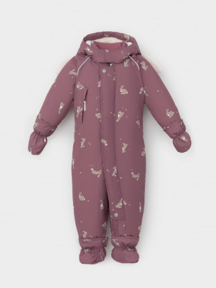 Комбинезоны утепленные для девочки, артикул: ВК 60131/н/3 УЗГ, цвет: бежевый - 2 фото