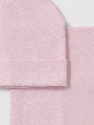 Шапка для девочки, артикул: К 8191, цвет: светло-розовый - 2 фото