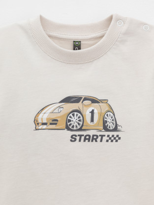 Футболка для мальчика, артикул: КР 302628, цвет: бежевый - 2 фото