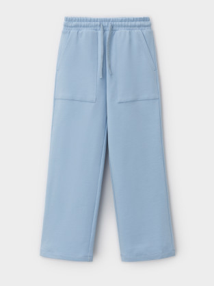 Брюки для девочки, артикул: КР 400926, цвет: голубой - 2 фото