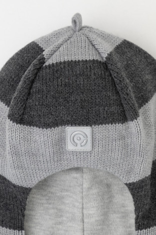 Шапка для мальчика, артикул: КВ 20384, цвет: серый - 2 фото