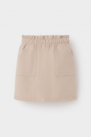 Юбка для девочки, артикул: КР 7141, цвет: бежевый - 2 фото