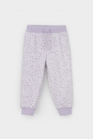 Брюки для девочки, артикул: КР 400720, цвет: фиолетовый - 2 фото