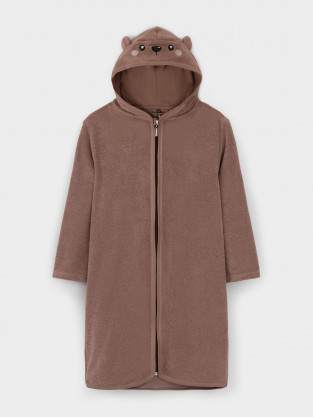 Халат для мальчика, артикул: К 5801, цвет: коричневый - 2 фото