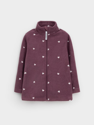 Куртка для девочки, артикул: ФЛ 34025/н/46 ГР, цвет: бордовый - 2 фото