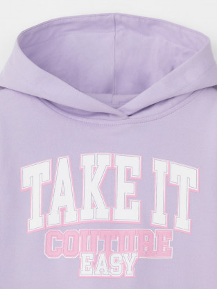Худи для девочки, артикул: КР 302676-1, цвет: фиолетовый - 2 фото