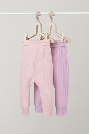 Брюки для новорожденных, артикул: К 400715-2уп, цвет: розовый - 2 фото