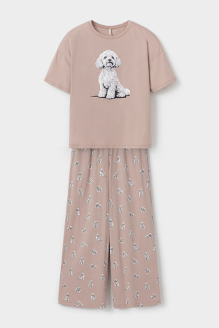 Комплекты для дома для мам, артикул: Е 20178, цвет: кофейный - 2 фото