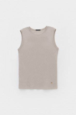 Майки женские для мам, артикул: ЕВТ 3131, цвет: бежевый - 2 фото