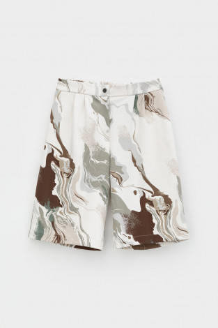 Шорты женские для мам, артикул: ЕВТ 4090, цвет: светло-розовый - 2 фото