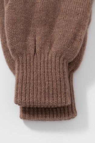 Перчатки женские для мам, артикул: ЕВ 10013/ш, цвет: коричневый - 2 фото