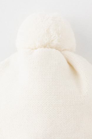 Шапка для девочки, артикул: КВ 20400/ш, цвет: бежевый - 2 фото