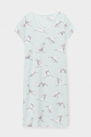 Сорочки ночные женские для мам, артикул: Е 10054, цвет: голубой - 2 фото