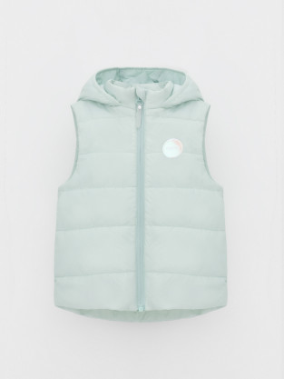 Жилет для девочки, артикул: ВК 35010/6 ГР, цвет: голубой - 2 фото