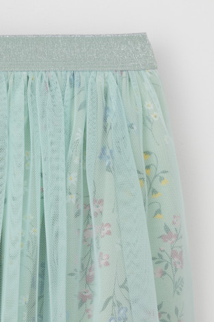 Юбка для девочки, артикул: КР 7129-1, цвет: голубой - 2 фото