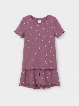Пижама для девочки, артикул: К 1652, цвет: фиолетовый - 2 фото
