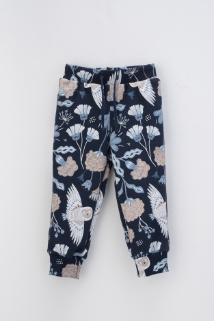 Брюки для девочки, артикул: КР 400605, цвет: темно-синий - 2 фото