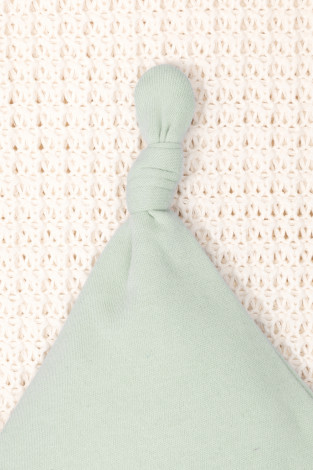 Шапочка ясельная для новорожденных, артикул: К 8036, цвет: голубой - 2 фото