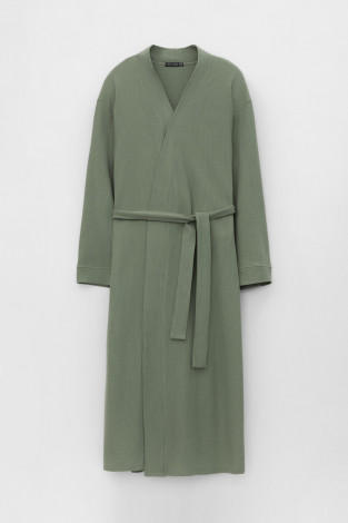 Халаты женские для мам, артикул: Е 50014/24, цвет: зеленый - 2 фото