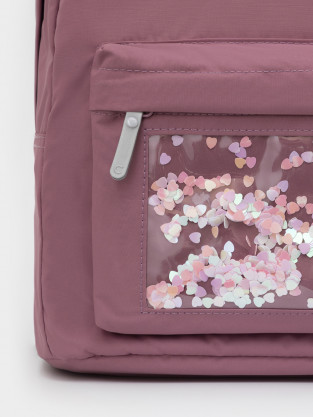 Рюкзак для девочки, артикул: АКС 1006/19 ГР, цвет: бордовый - 2 фото