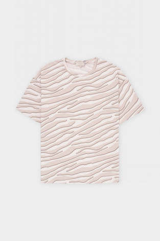 Футболки женские для мам, артикул: ЕВТ 3112, цвет: бежевый - 2 фото