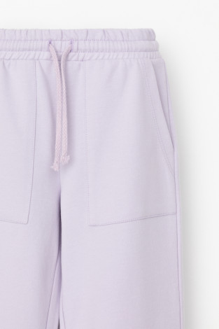 Брюки для девочки, артикул: КР 400786-1, цвет: фиолетовый - 2 фото