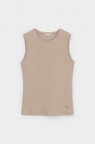 Майки женские для мам, артикул: ЕВТ 3037/25, цвет: бежевый - 2 фото