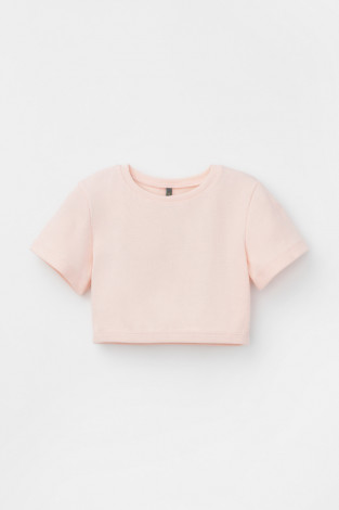 Футболка для девочки, артикул: КР 302460, цвет: светло-розовый - 2 фото