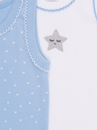 Майки для девочки, артикул: К 1181-2уп, цвет: белый - 2 фото