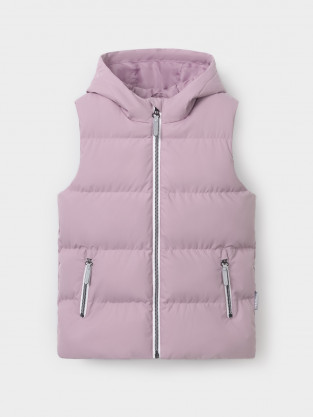 Жилет для девочки, артикул: ВК 35022/2 ГР (98-128), цвет: фиолетовый - 2 фото