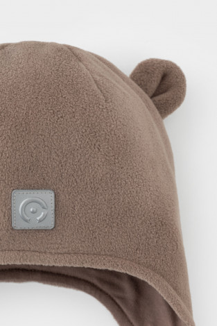 Шапка для мальчика, артикул: ФЛ 80012/25/3 ГР, цвет: коричневый - 2 фото