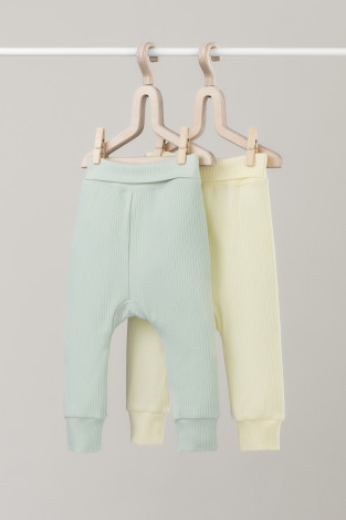 Брюки для новорожденных, артикул: К 400715-2уп, цвет: зеленый - 2 фото